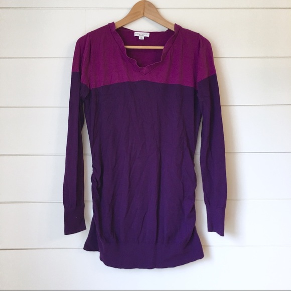 Liz Lange for Target Sweaters - LIZ LANGE Colorblock Purple Sweater